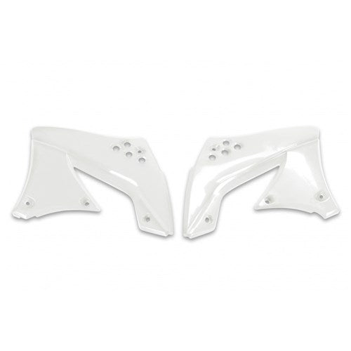 UFO KX450F 2009 RADIATOR SHROUDS (WHT 041/047)