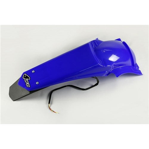 UFO WR250F 07-14/450F 07-11 Rear Fender W/LED T/Light (Reflex BLU)