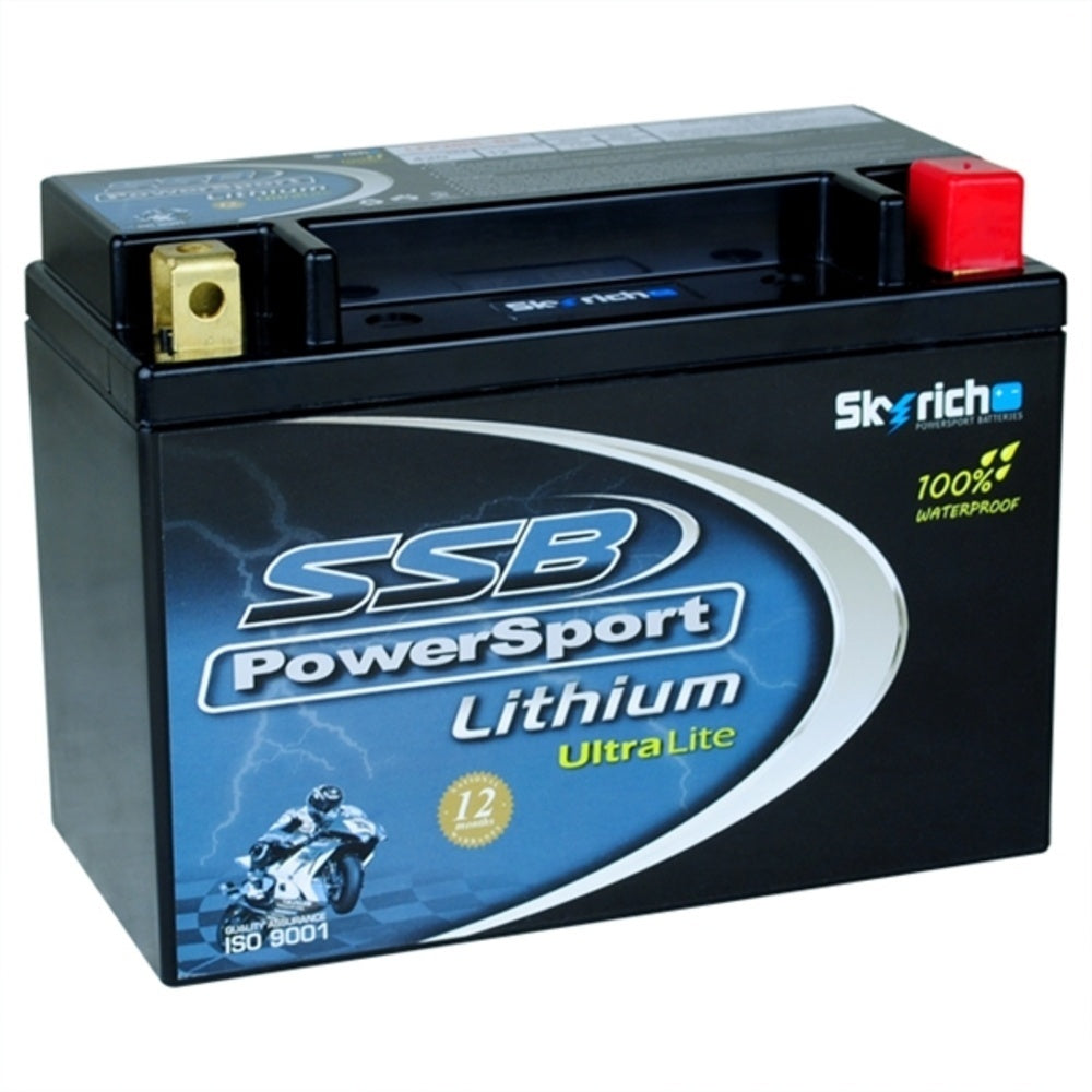 SSB PowerSport Lithium Battery - Ultralight (- +) - Use 4-LFP20HQ-BS