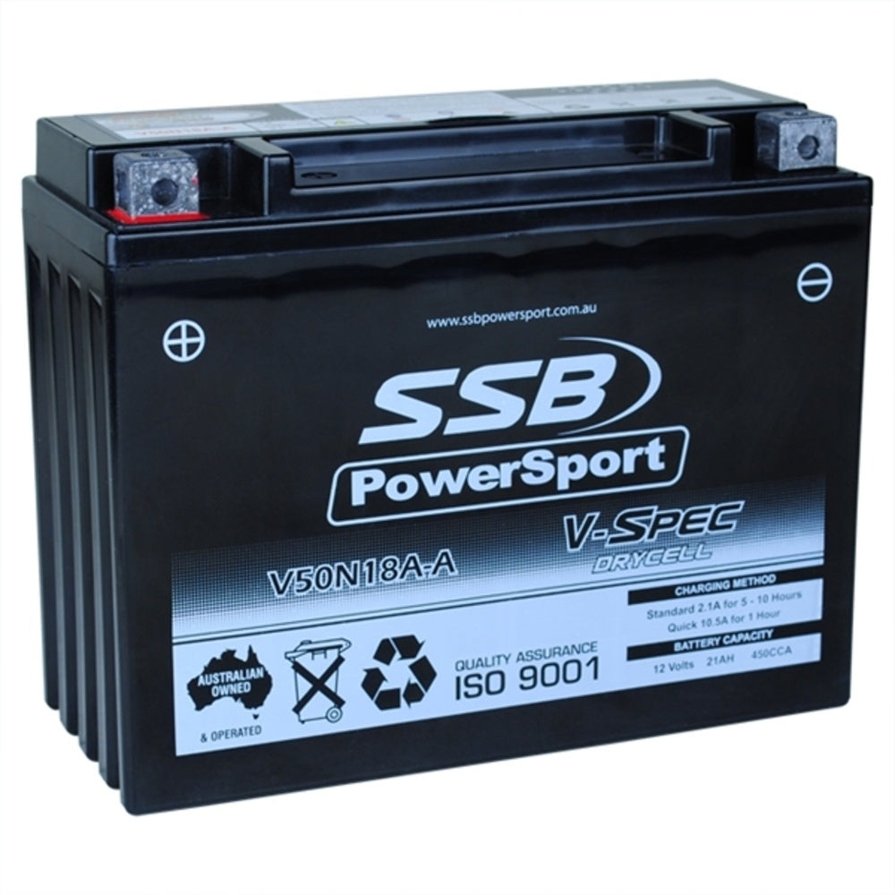 12V SSB V-Spec High Perform. AGM Battery (4) (C50N18A-A, YTX24H-BS) (7.4 Kg)