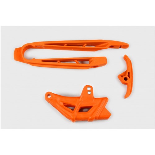 UFO KTM Kit Chain Guide/S-Arm Slider SX/SXF 07-10/EXCF 08-11 (Org 98-18)