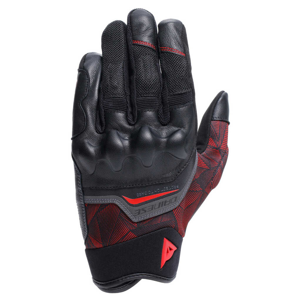 ERMEX GLOVES BLACK/RED-LAVA