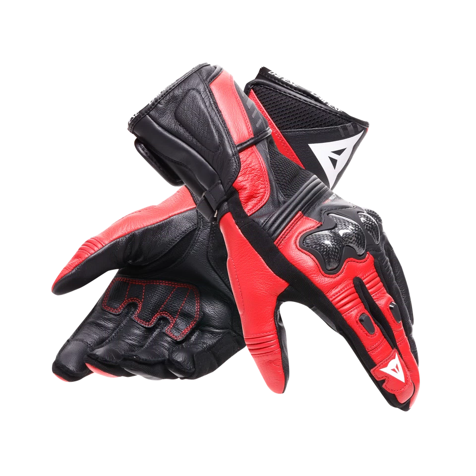 REACTO CARBON LONG GLOVES BLACK/RED-LAVA