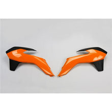/UFO KTM Radiator Shrouds SX/SXF SNR 2014 (OEM Colour Org/BLK)