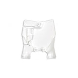 UFO KTM STADIUM FRT PLATE SXF 16-18/SX125 16-18/SX250 17-18 (WHT)