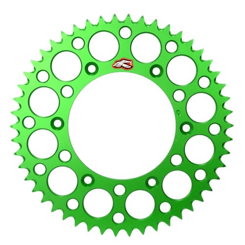 /RENTHAL REAR SPROCKET MX ULTRALIGHT GROOVED GRN 49T (408U-420-49GEGN)