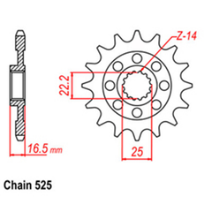 41T Stealth Supersprox Suzuki Rear Sprocket (808)