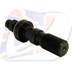 DOUBLE DOMED HEAD BLEED BANJO BOLT M10 X 1 BLACK - 410100DB