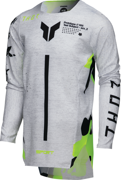 Youth Sport Jersey Riot White/Acid MD 2912-2539