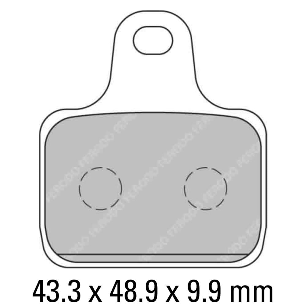 FERODO Race Brake Disc Pad Set - FDB2166 XR (Set Of 4 Pads) - 01-2166-XR