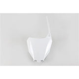 UFO HONDA FRONT NUMBER PLATE CRF250R 18/450R/RX 17-18 (WHT)
