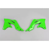 /UFO KAWASAKI RADIATOR SHROUDS KX250F 13-16 (GRN)