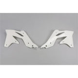 UFO KAWASAKI RADIATOR SHROUDS KX250F 13-16 (WHT)