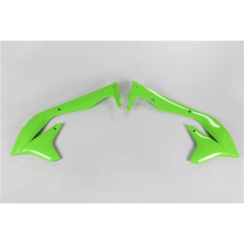 /UFO Kawasaki Radiator Shrouds KX450F 16-18 (GRN)