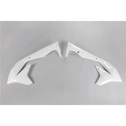 /UFO Kawasaki Radiator Shrouds KX450F 16-18 (WHT)