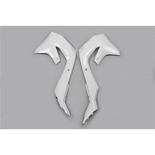 /UFO Radiator Shrouds KX250F 21-22/KX450F 19-22 (WHT)
