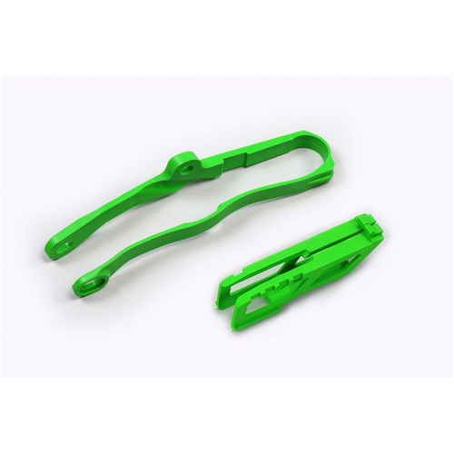 UFO Kit Chain Guide/S-Arm Slider KX250F 21-22/KX450F 19-21 (GRN)