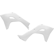 UFO Kawasaki KX450F 2024 Radiator Shrouds (WHT)