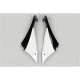 #UFO RADIATOR COVER CONNECTORS YZF450 2010 REAR SHROUD (WHT)