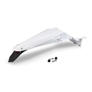 UFO Yamaha YZF250 2024/YZF450 23-24 Rear Fender W/LED (WHT)