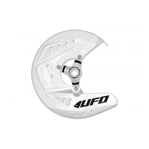 UFO Suzuki RMZ250 13-22/RMZ450 13-22 Front Disc Cover W/ALU Mount (WHT)