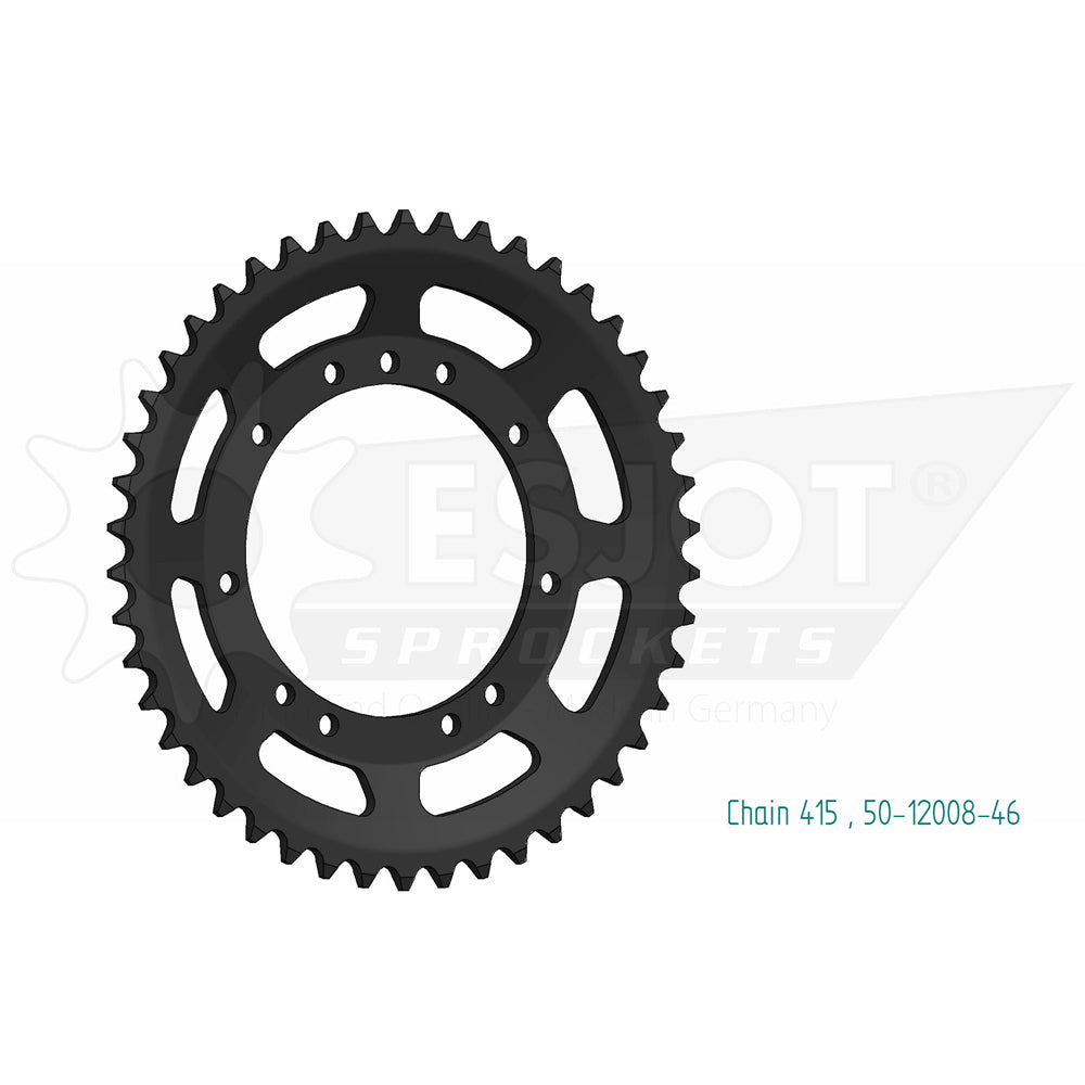 Sprocket Rear 415-46T Steel - 50-12008-46