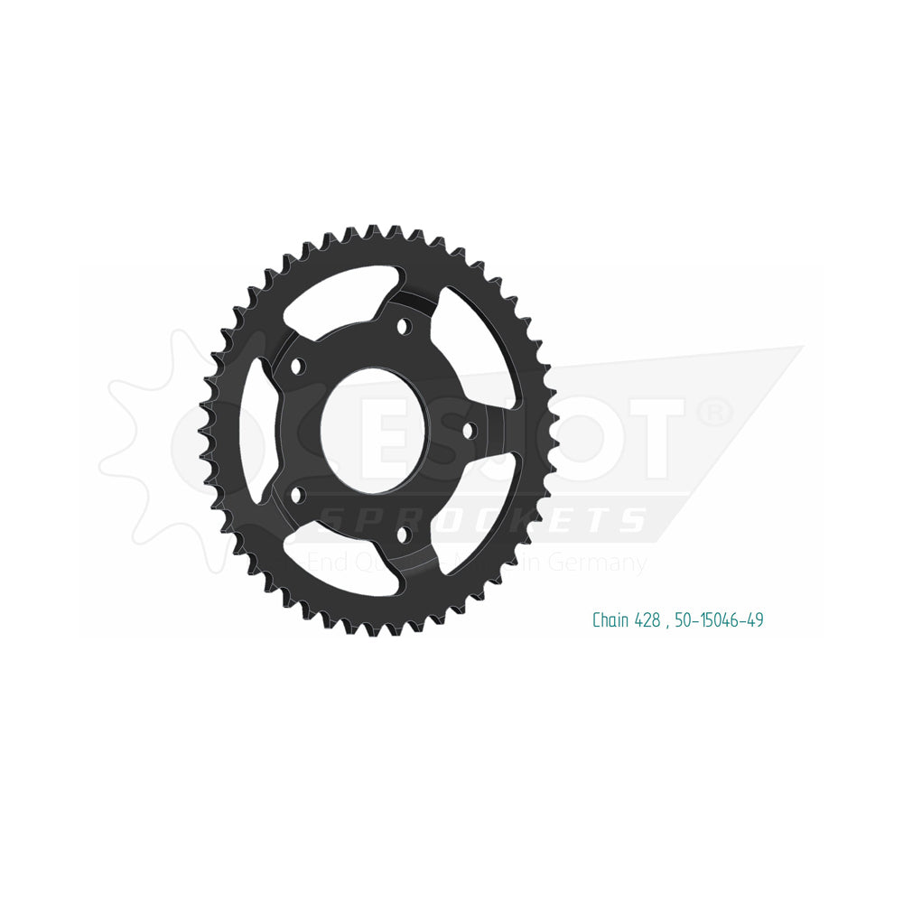 Sprocket Rear 428-49T Steel - 50-15046-49