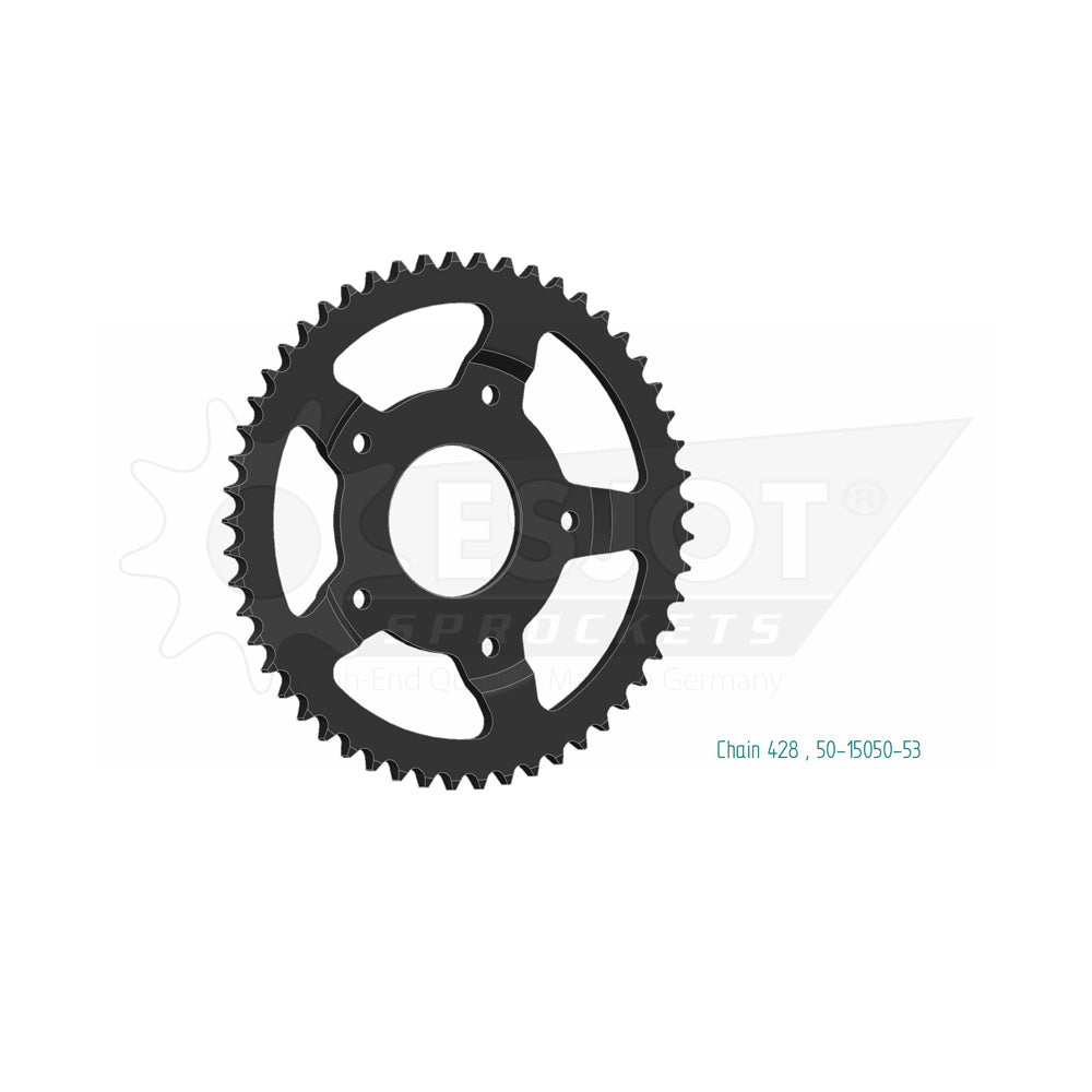 Sprocket Rear 428-53T Steel - 50-15050-53