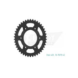Sprocket Rear 428-42T Steel - 50-15070-42