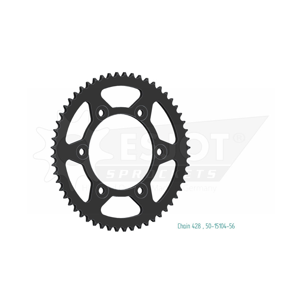 Sprocket Rear 428-56T Steel - 50-15104-56