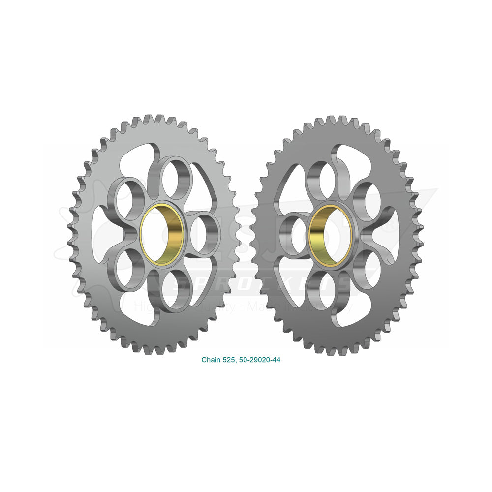Sprocket Rear 525-44T Steel - 50-29020-44