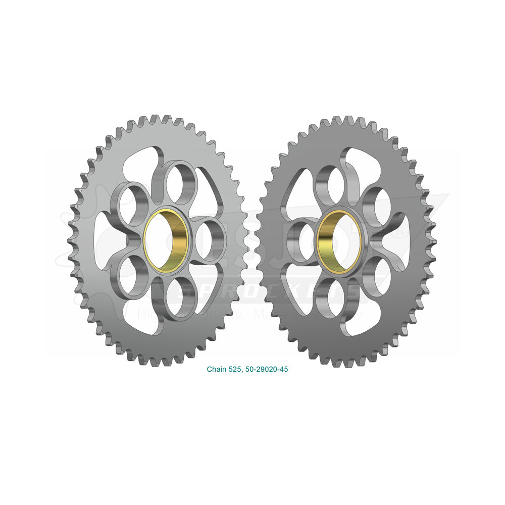Sprocket Rear 525-45T Steel - 50-29020-45