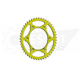 Sprocket Rear 520-47T Ultralight Steel Yellow - 50-32041-47LY