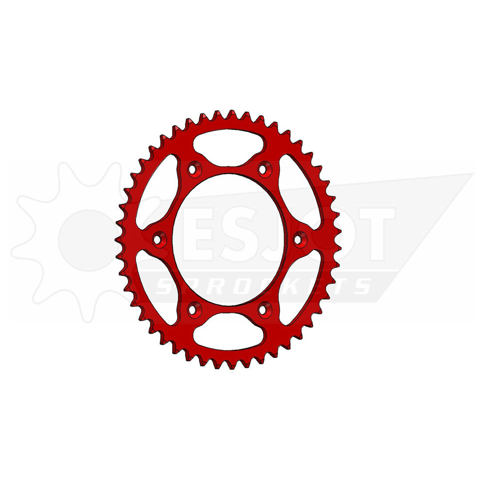 Sprocket Rear 520-47T Ultralight Steel Red - 50-32045-47LR