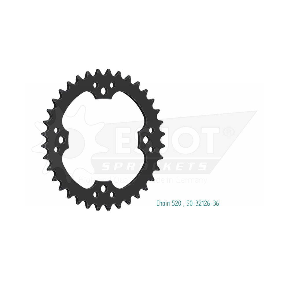 Sprocket Rear 520-36T Steel - 50-32126-36