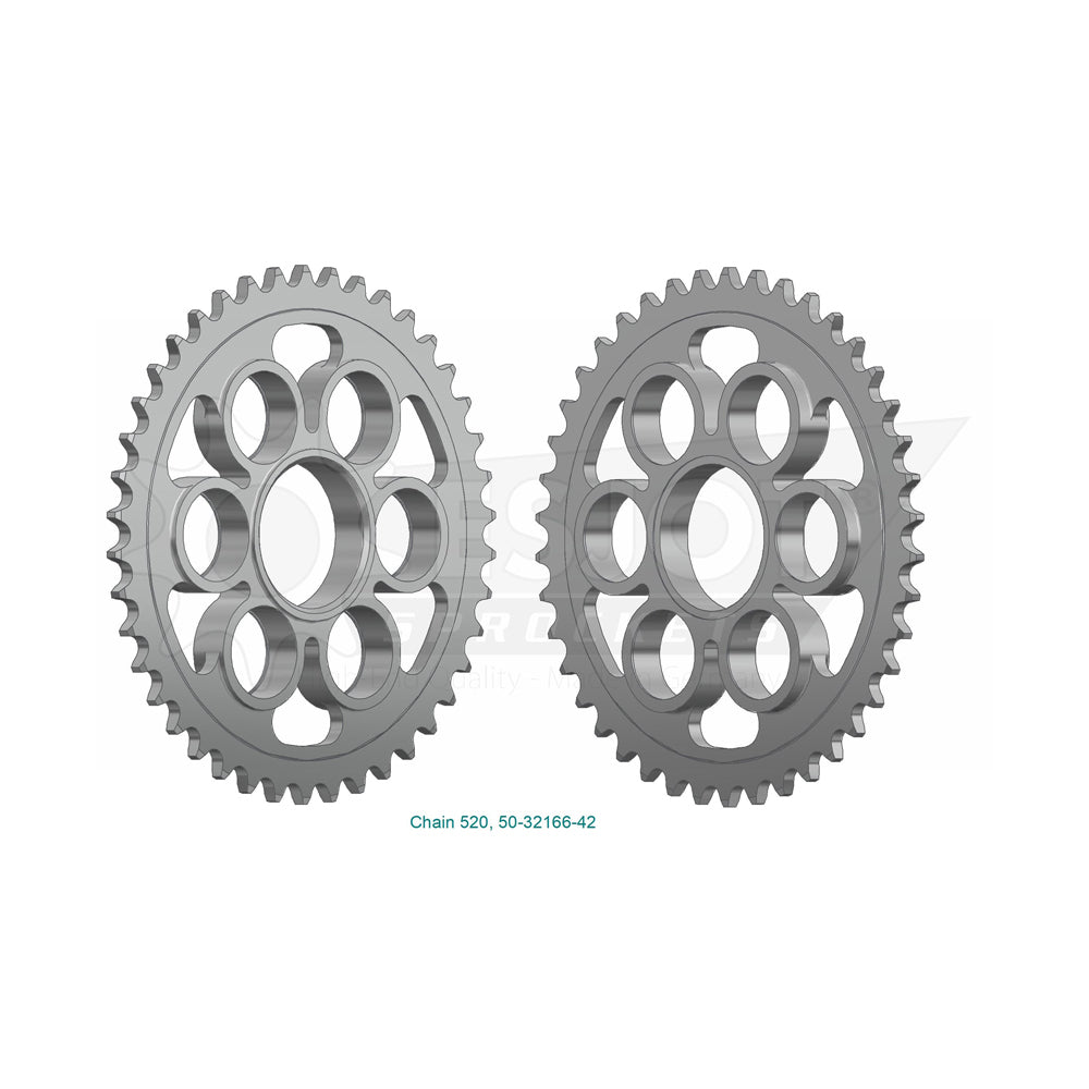 Sprocket Rear 520-42T Steel - 50-32166-42