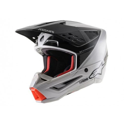 AS8304020 SM5 RAYON HELMET ECE MATT GREY/BLACK/SILVER
