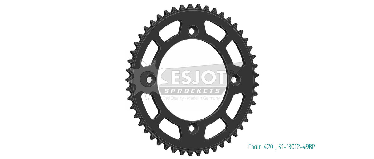 Sprocket Rear 420-49T Alloy - 51-13012-49BP