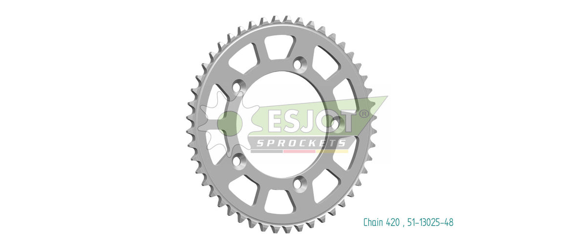 Sprocket Rear 420-48T Alloy - 51-13025-48