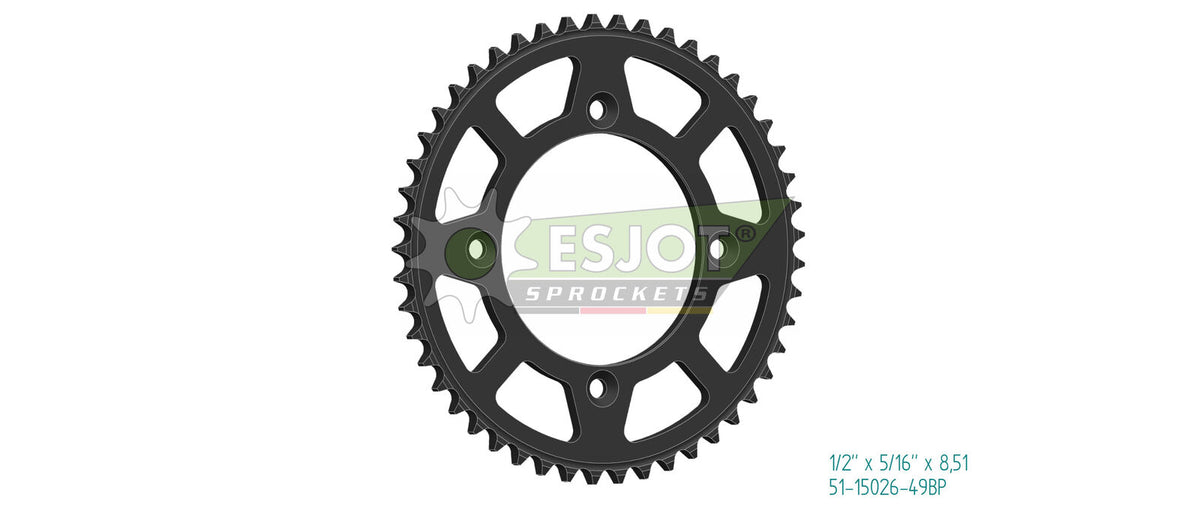 Sprocket Rear 428-49T Alloy - 51-15026-49BP