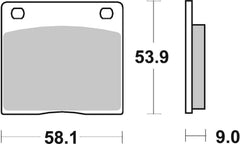 SBS FRICTION - Carbon Tech Rear H-D Brake Pads - 512H.CT-