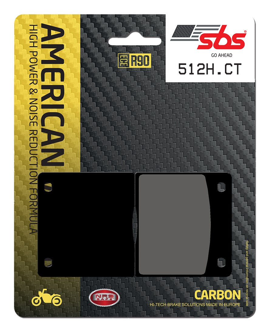 SBS FRICTION - Carbon Tech Rear H-D Brake Pads - 512H.CT-