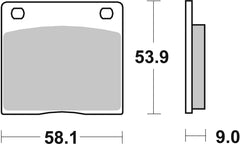 SBS FRICTION - Ceramic Rear H-D Brake Pads - 512H.HF-