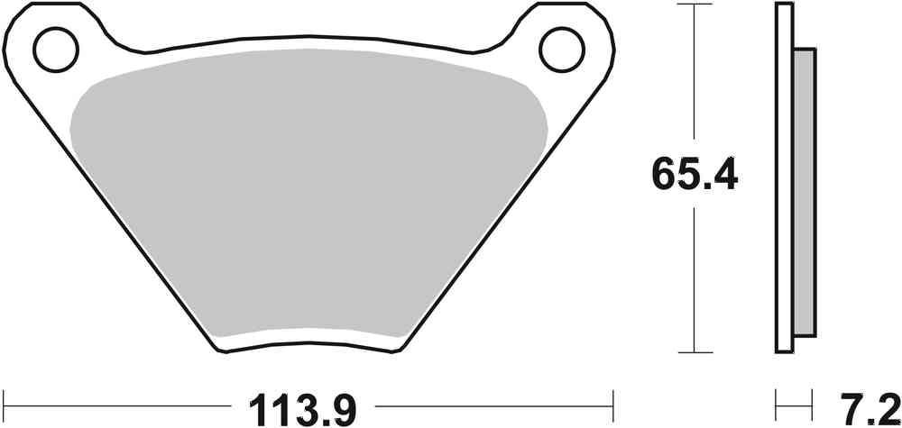 SBS FRICTION - Carbon Tech Front / Rear H-D Brake Pads - 513H.CT-
