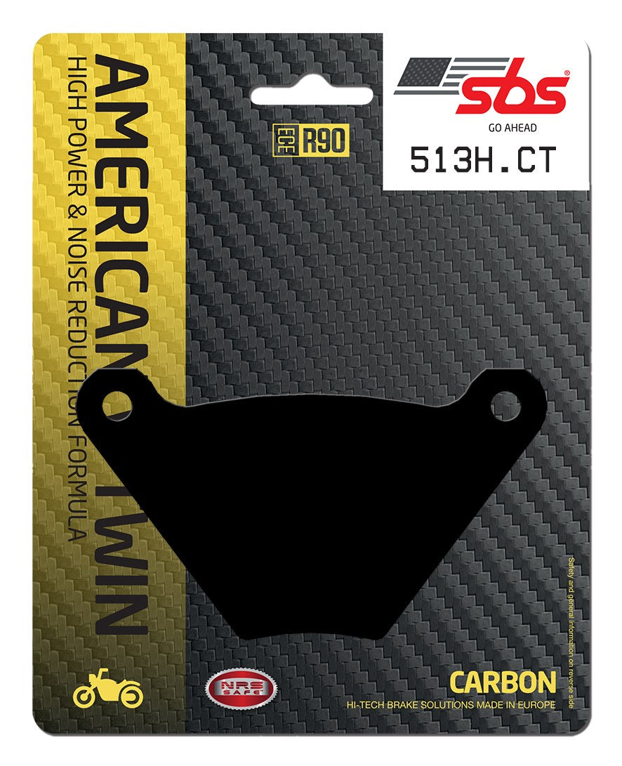 SBS FRICTION - Carbon Tech Front / Rear H-D Brake Pads - 513H.CT-