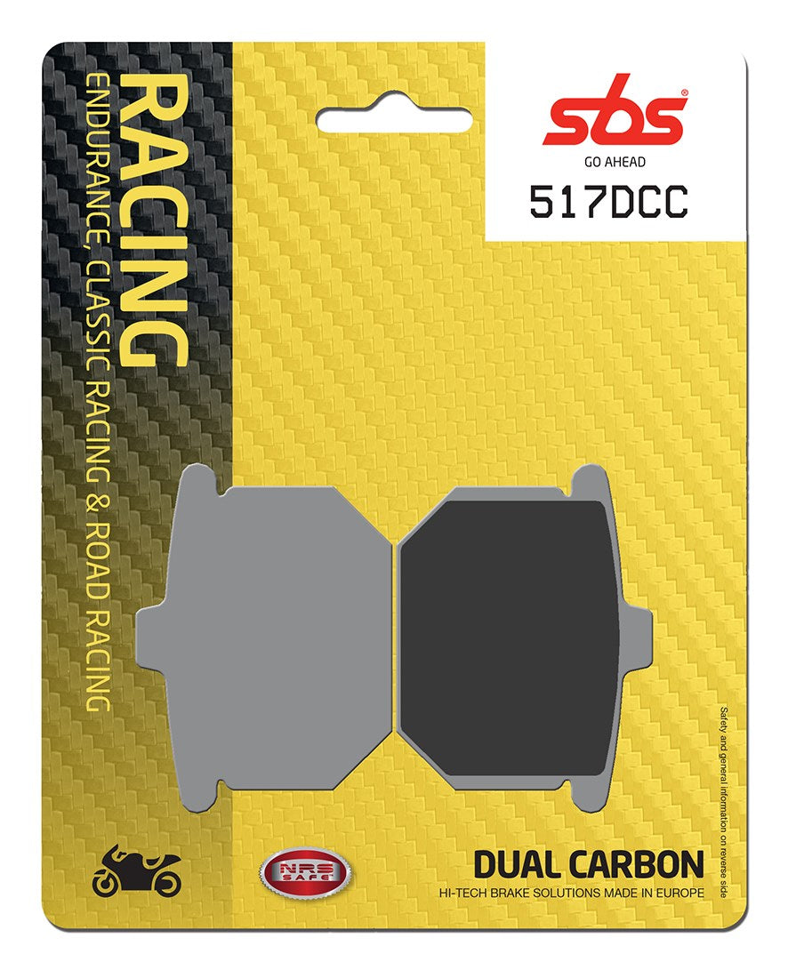 SBS FRICTION - Dual Carbon Classic Front Brake Pads (Track Use) - 517DCC-