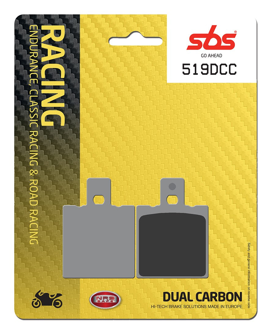 SBS FRICTION - Dual Carbon Classic Front Brake Pads (Track Use) (SBS 138) - 519DCC-
