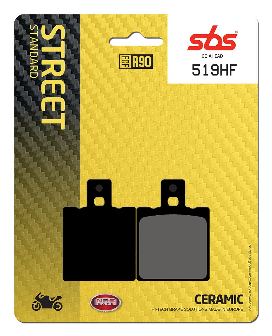 SBS FRICTION - Ceramic Front / Rear Brake Pads (SBS 138) - 519HF-