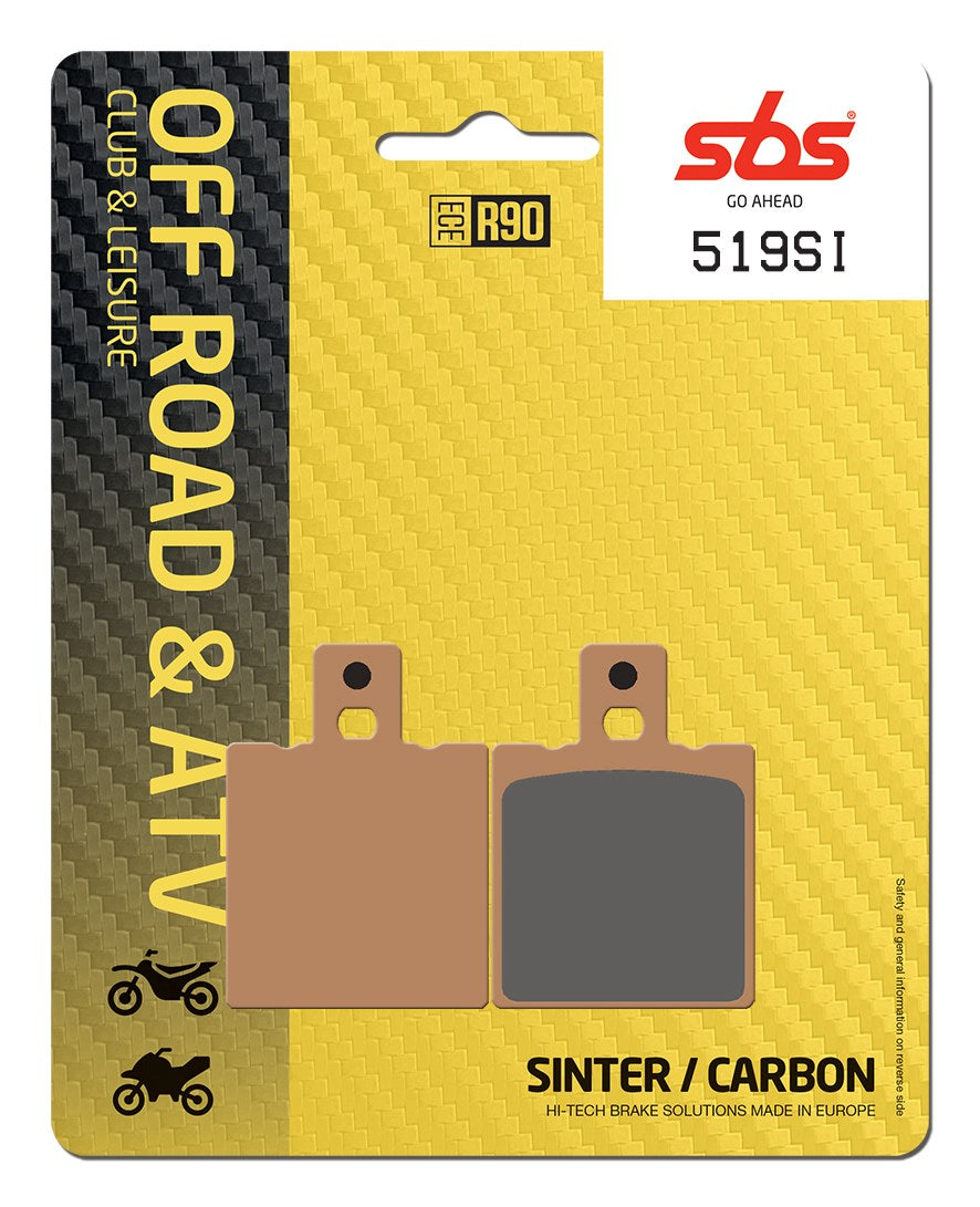 SBS FRICTION - Sinter Off Road Front Brake Pads (SBS 138) - 519SI-