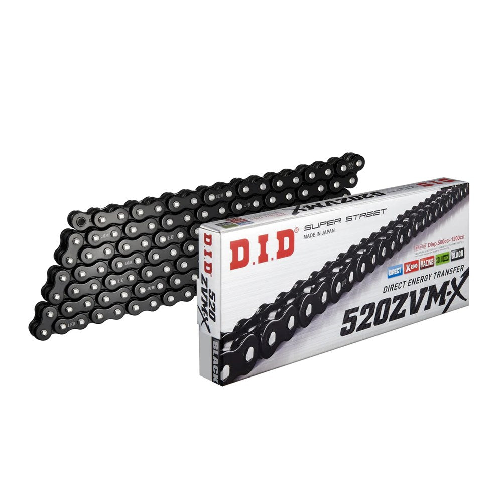 DID SUPER STREET X-RING 520ZVM-X BLK/BLK 120ZB (CTN10)